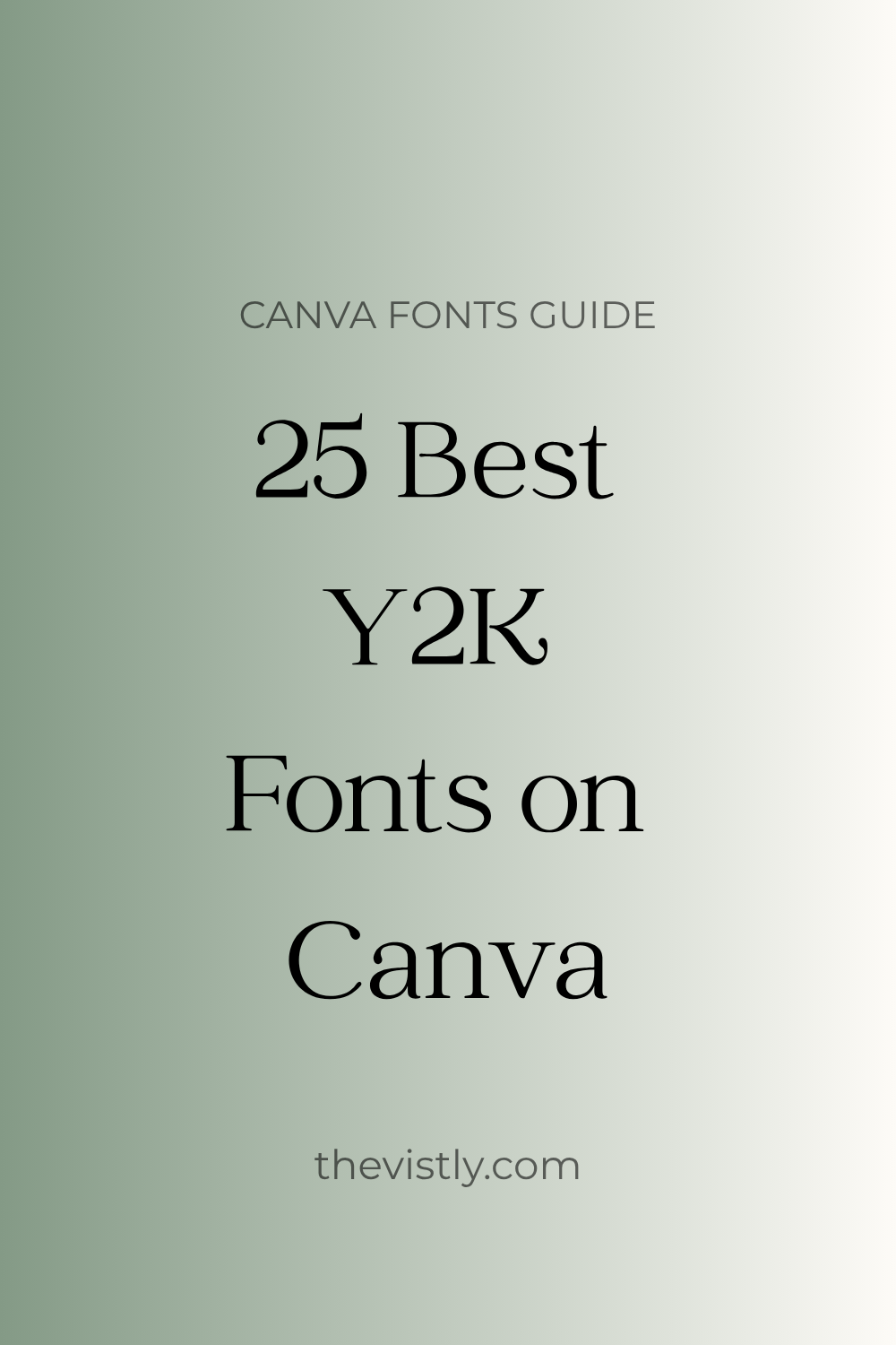 25 Best Y2K Fonts on Canva