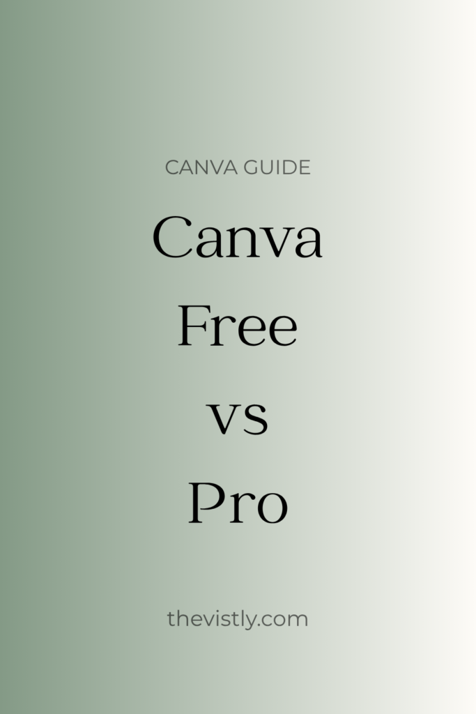 canva free vs pro
