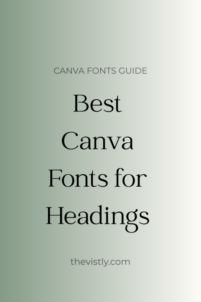 best canva fonts for headings