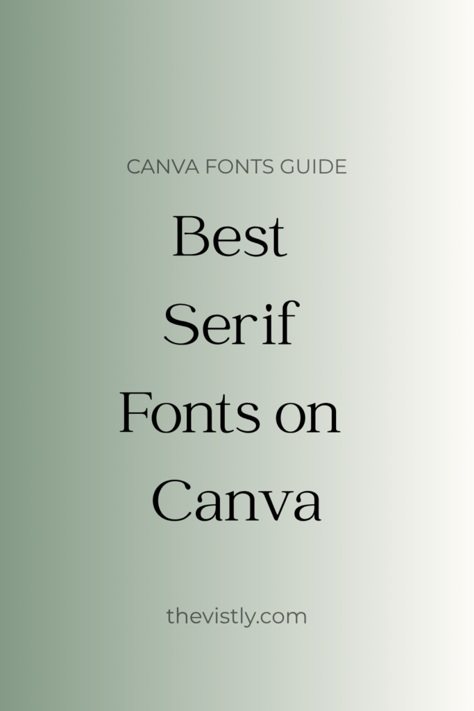 best serif fonts on canva