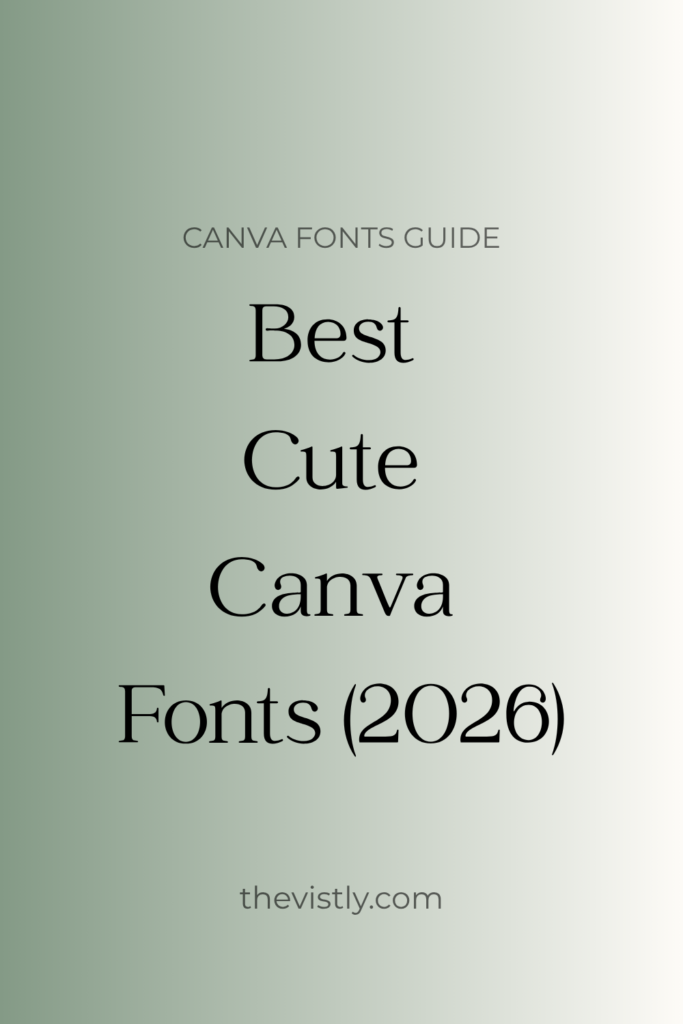 Best cute canva fonts