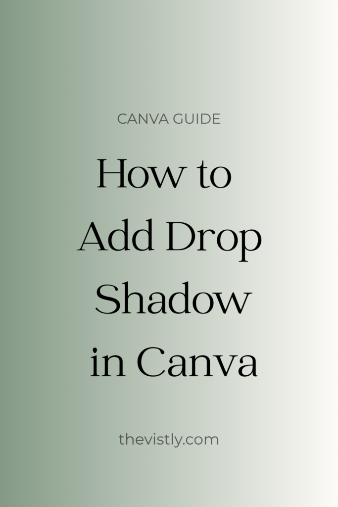 how to add drop shadow in canva