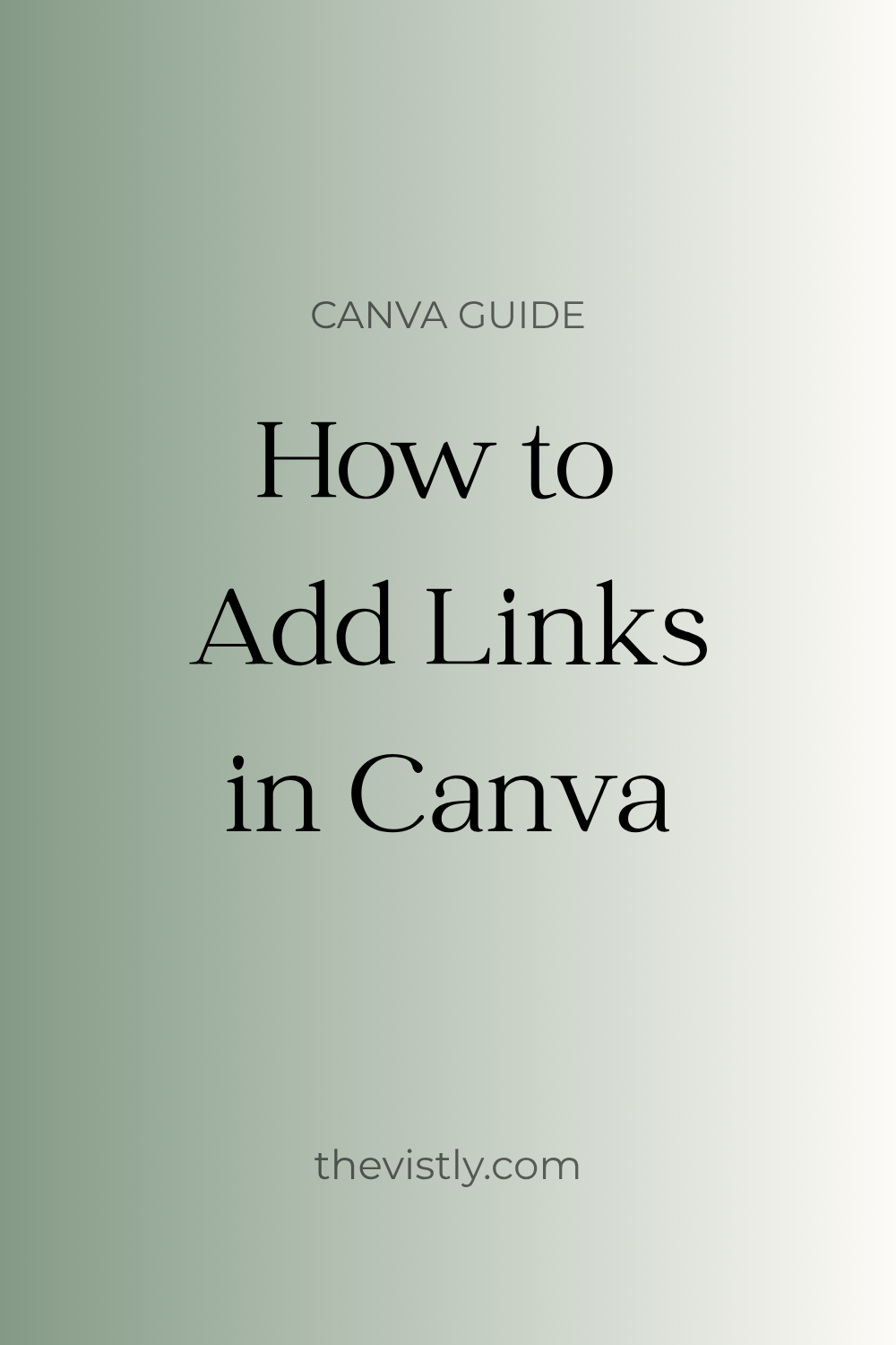 How to add links in canva