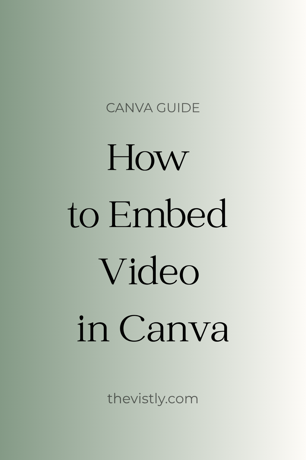 how to embed video in canva