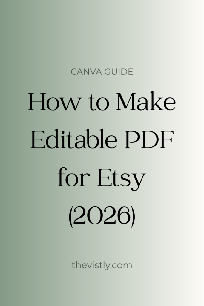 How to make editable PDFs for ETSY