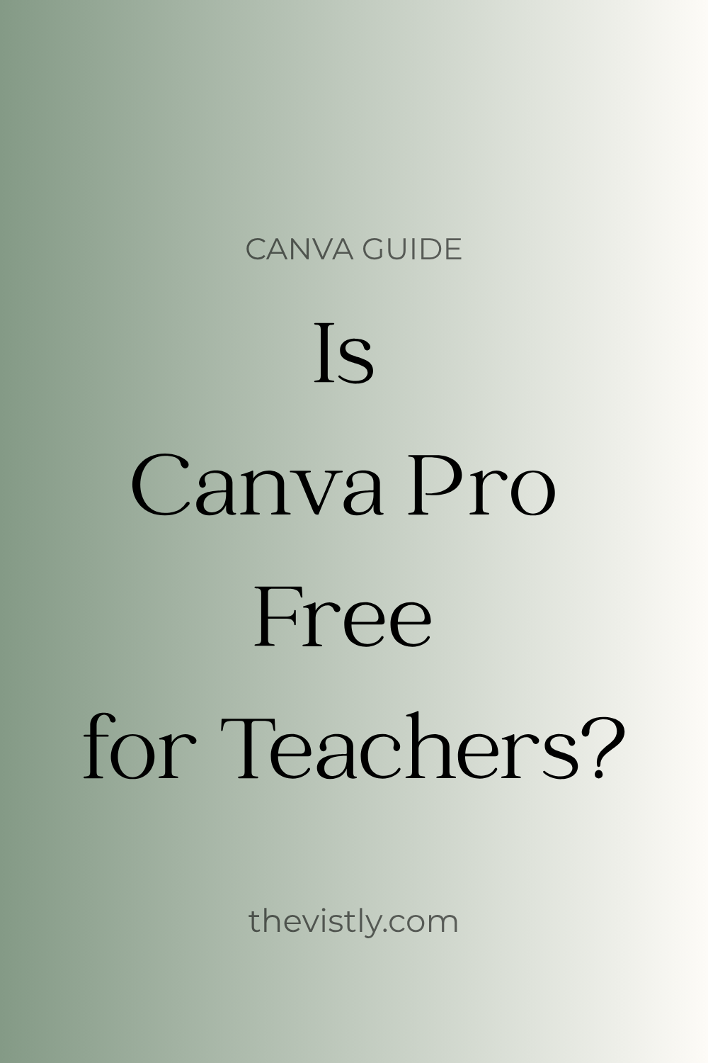 is canva pro free for teachers