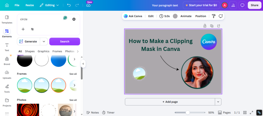 MP How to Make a Clipping Mask in Canva