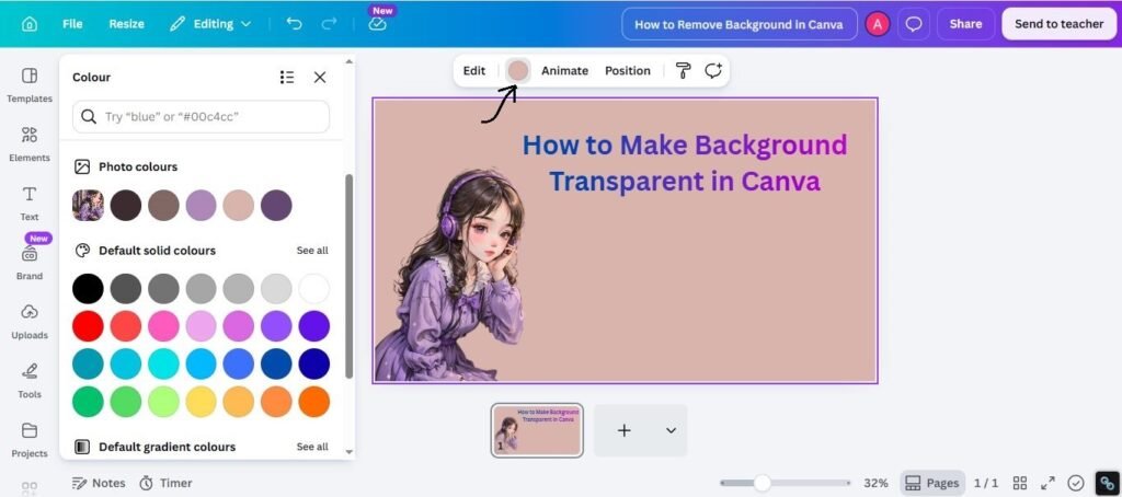 Make sure your design uses no unwanted solid background color.