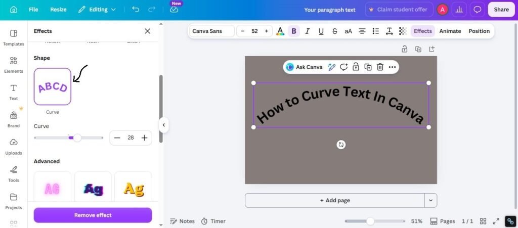 Choose Curve