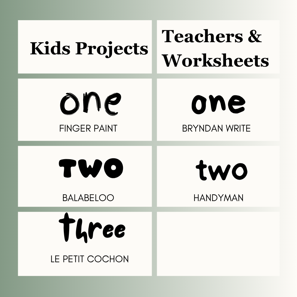 Playful Fonts Canva  for Kids Projects