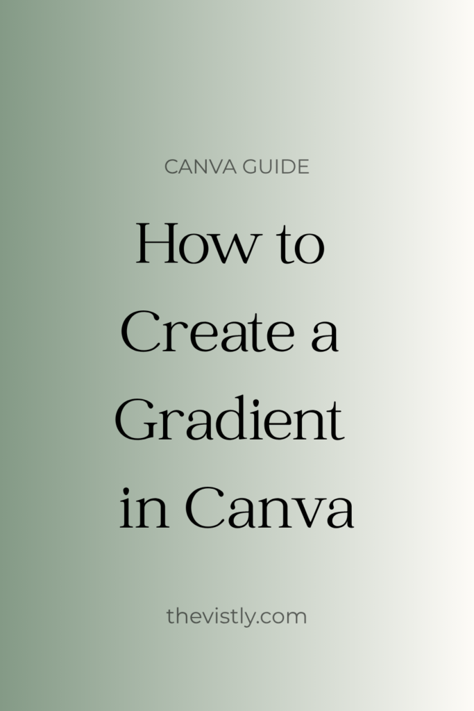 how to create a gradient in canva