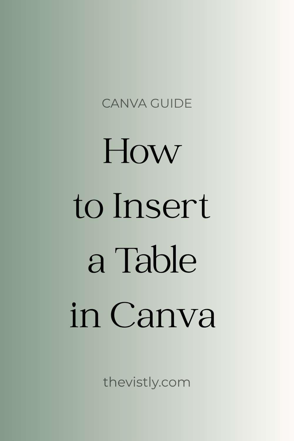 how to insert a table in canva