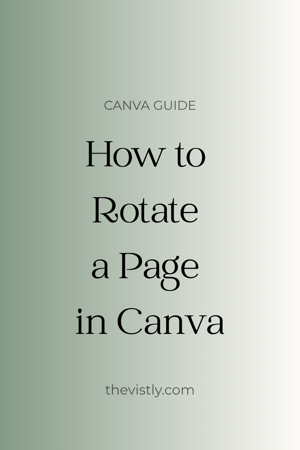 how to rotate a page in canva